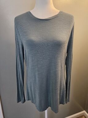 Old Navy Luxe Women’s Long Sleeve Crewneck Top in Dusty Teal Size Medium M